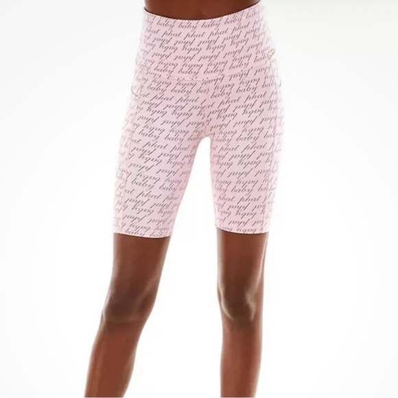 Baby Phat NWT Pink Logo Print Chain Bralette & Biker Shorts Size Small Medium - Picture 12 of 16